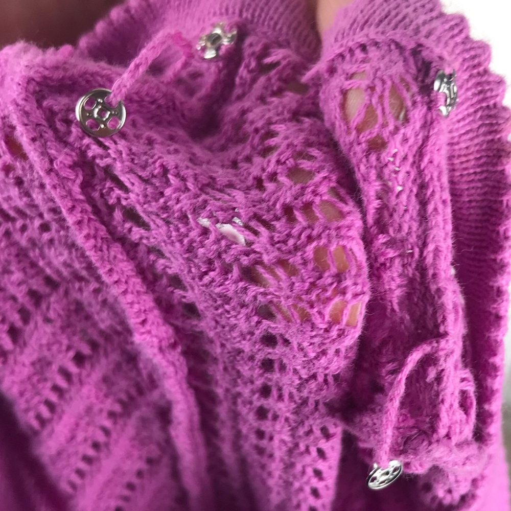 Lily Pulitzer Pink Crochet Dress w/ Keyhole Back. - Picture 7 of 8